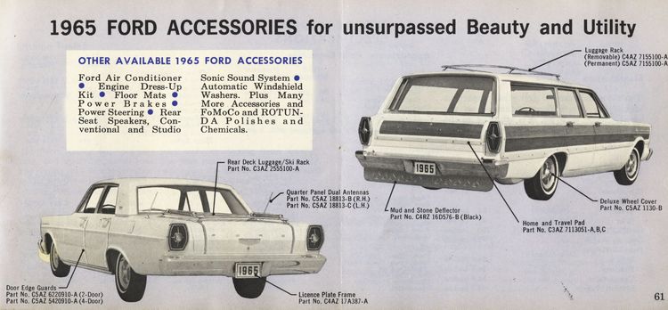 1965 Ford Owners Manual Page 2